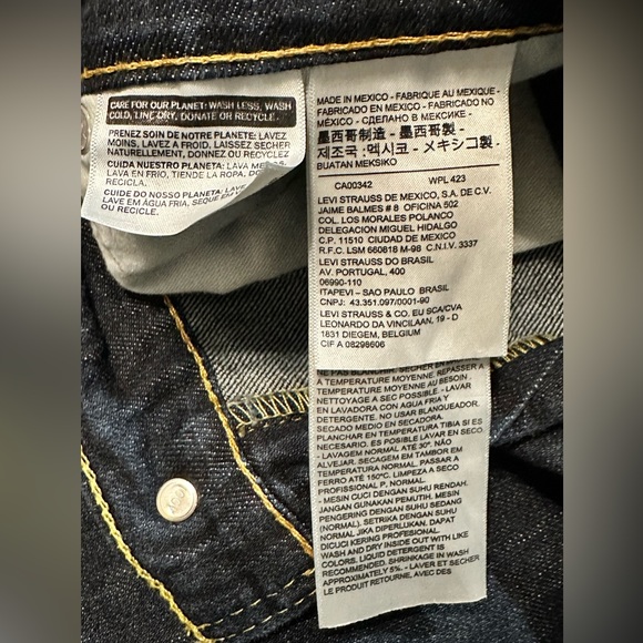 Levi’s‎ 541 Blue 44x32 Straight Leg Denim Athletic Fit Pre-owned - Picture 7 of 12